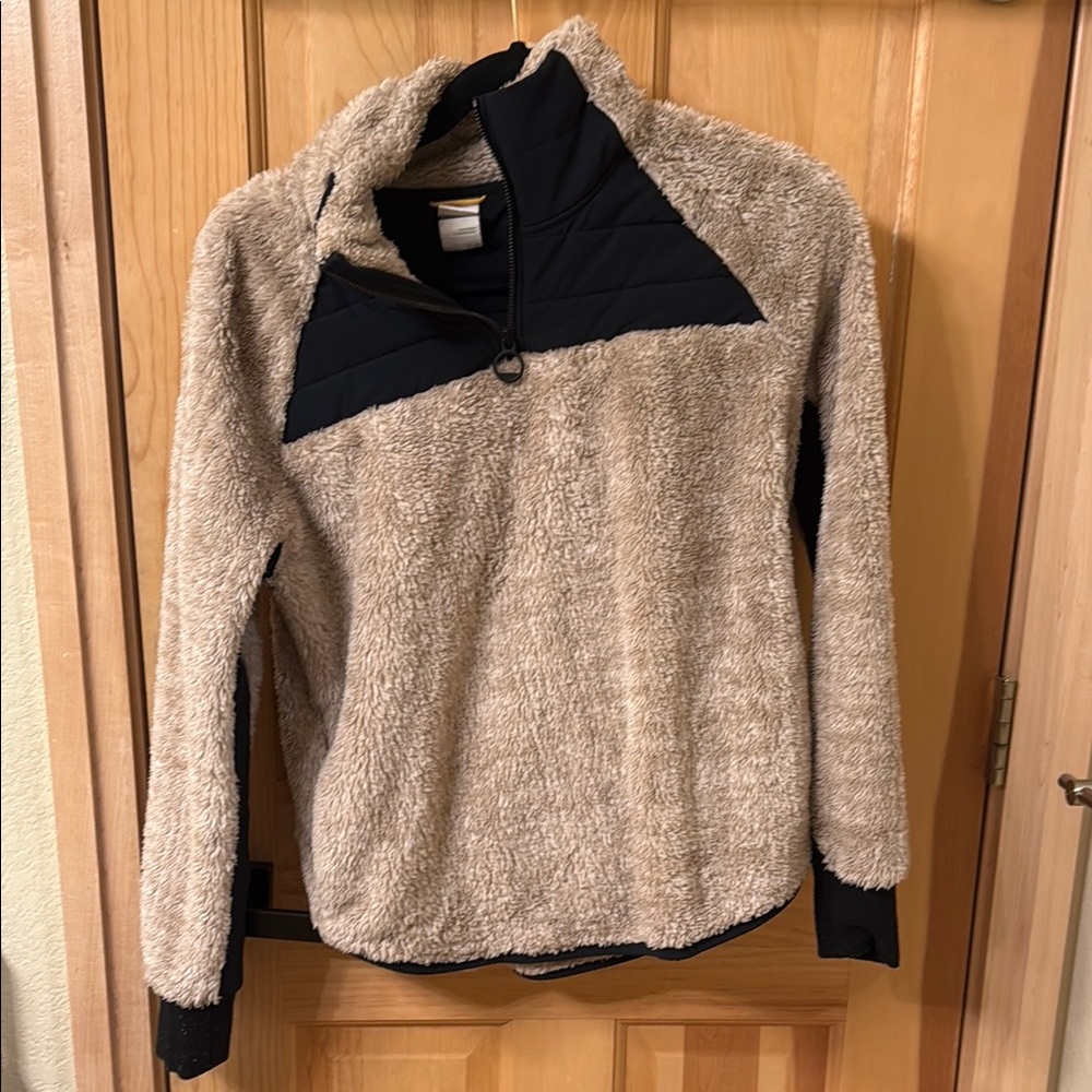 Cozy Tan and Black Women's Jacket